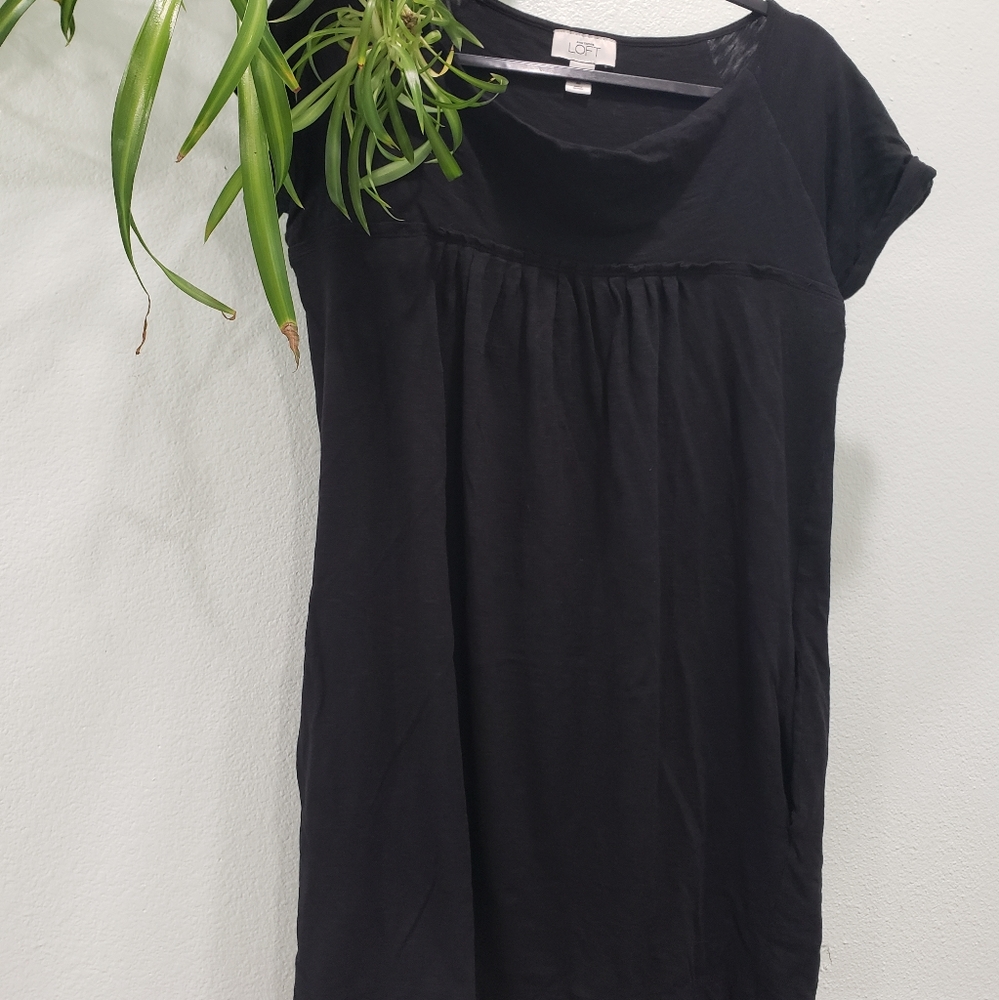 Loft Black Tunic/Dress w/Pockets